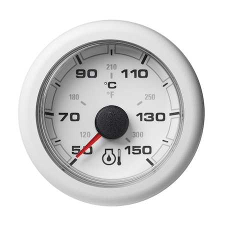 Vdo Marine 2-1/16" Engine Oil Temperature 150 degC/300 degF-White Dial-Bezel A2C1065860001